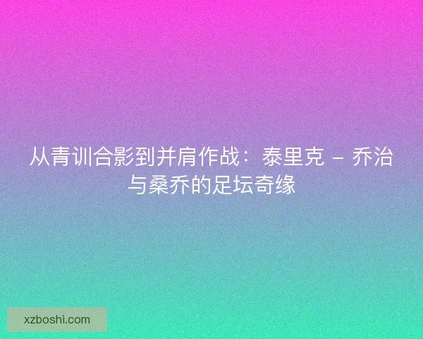 从青训合影到并肩作战：泰里克 - 乔治与桑乔的足坛奇缘