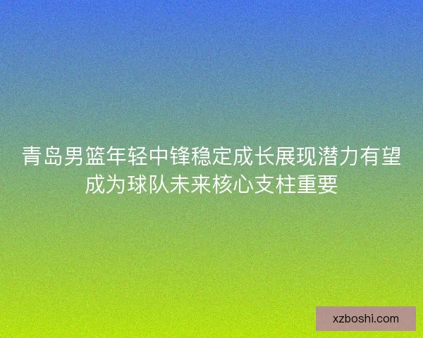 青岛男篮年轻中锋稳定成长展现潜力有望成为球队未来核心支柱重要 青岛男篮年轻中锋稳定成长展现潜力有望成为球队未来核心支柱重要